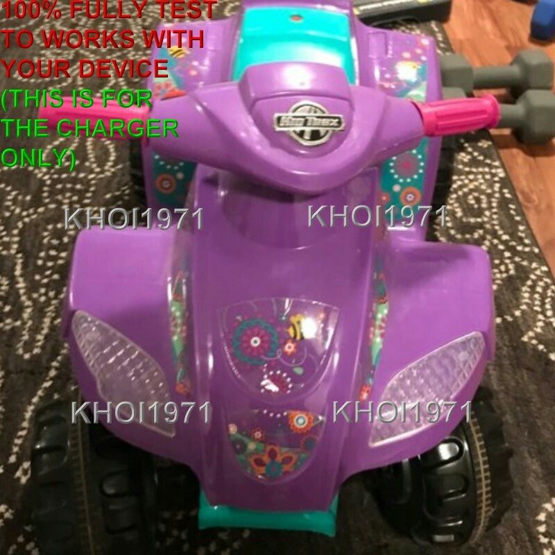 6-Volt AC Wall Charger Adapter for Kid Trax Melody Toddler Quad Ride-On KT1014TG Magic Cars 4