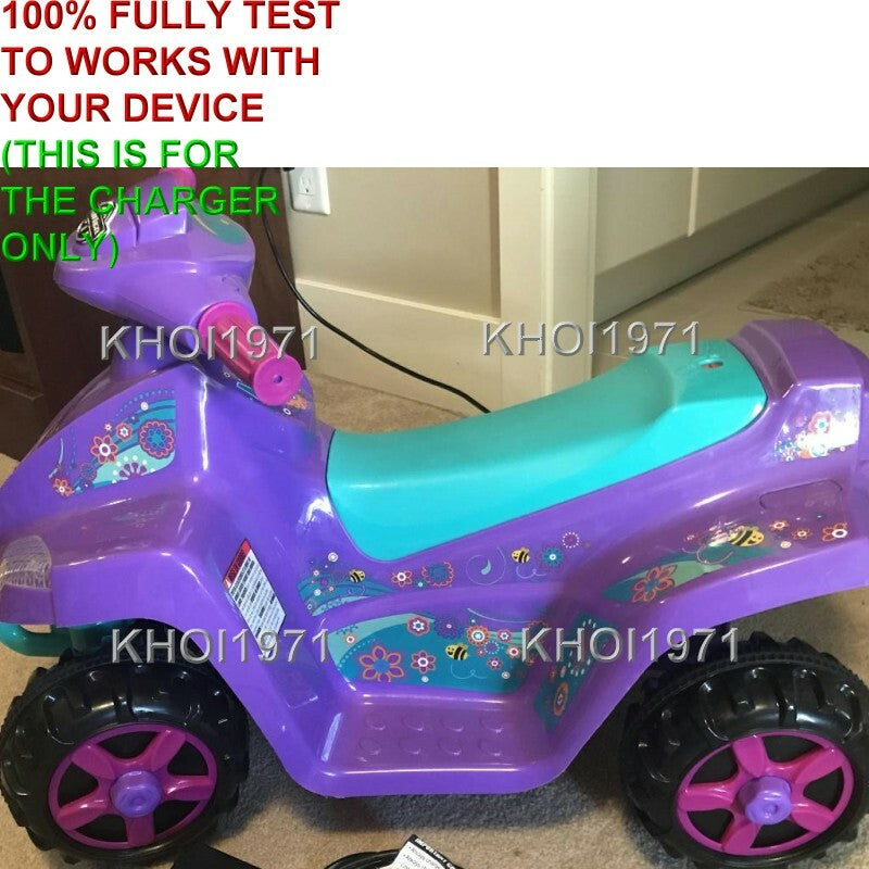 6-Volt AC Wall Charger Adapter for Kid Trax Melody Toddler Quad Ride-On KT1014TG Magic Cars 5
