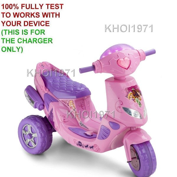 6V AC Wall Charger Adapter for KT1107i Kid Trax Disney Princess Ride-On Scooter Magic Cars 1