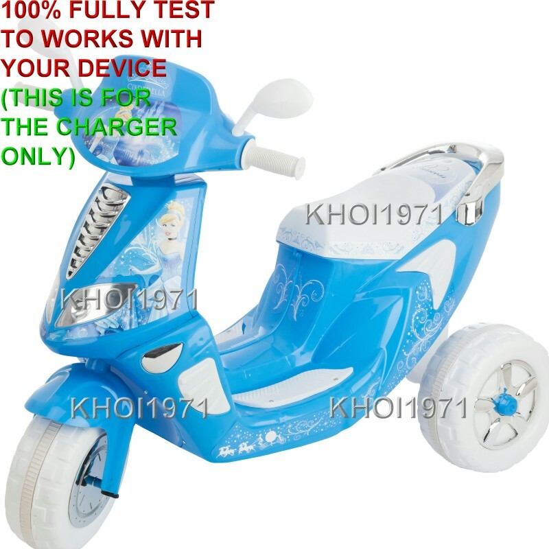 6V AC Wall Charger Adapter for KidTrax KT1109i Disney Cinderella Ride-On Scooter Magic Cars 1
