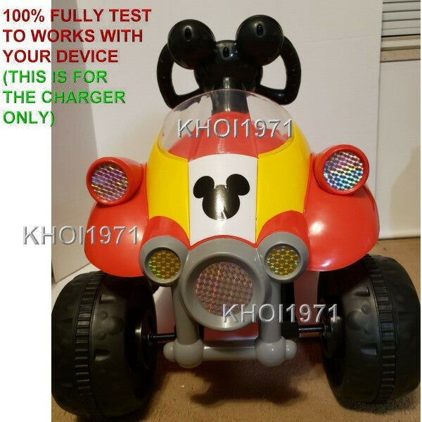 AC Wall Charger Adapter for KT1122WM Kid Trax Mickey Mouse Hot Rod Ride-On Toy Magic Cars 2