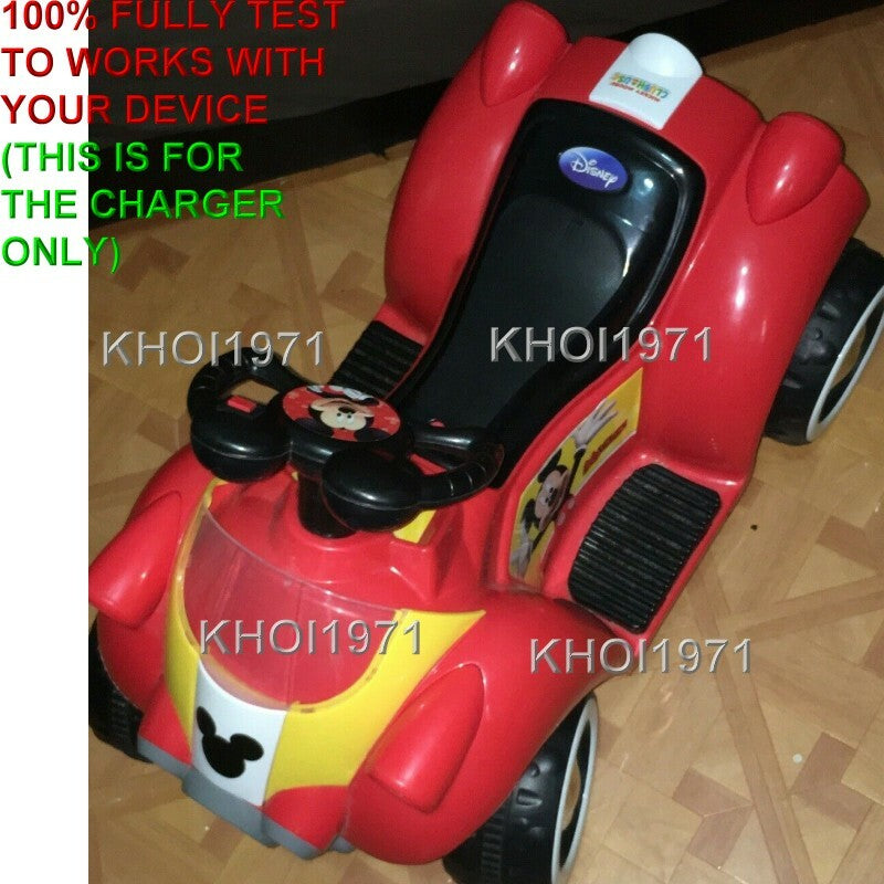 AC Wall Charger Adapter for KT1122WM Kid Trax Mickey Mouse Hot Rod Ride-On Toy Magic Cars 6