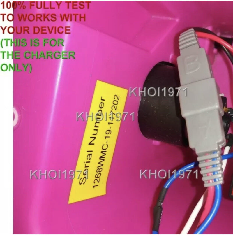 AC Wall Charger Adapter for KT1198WM Kid Trax Disney Doc McStuffins Quad Ride-On Toy Magic Cars 2