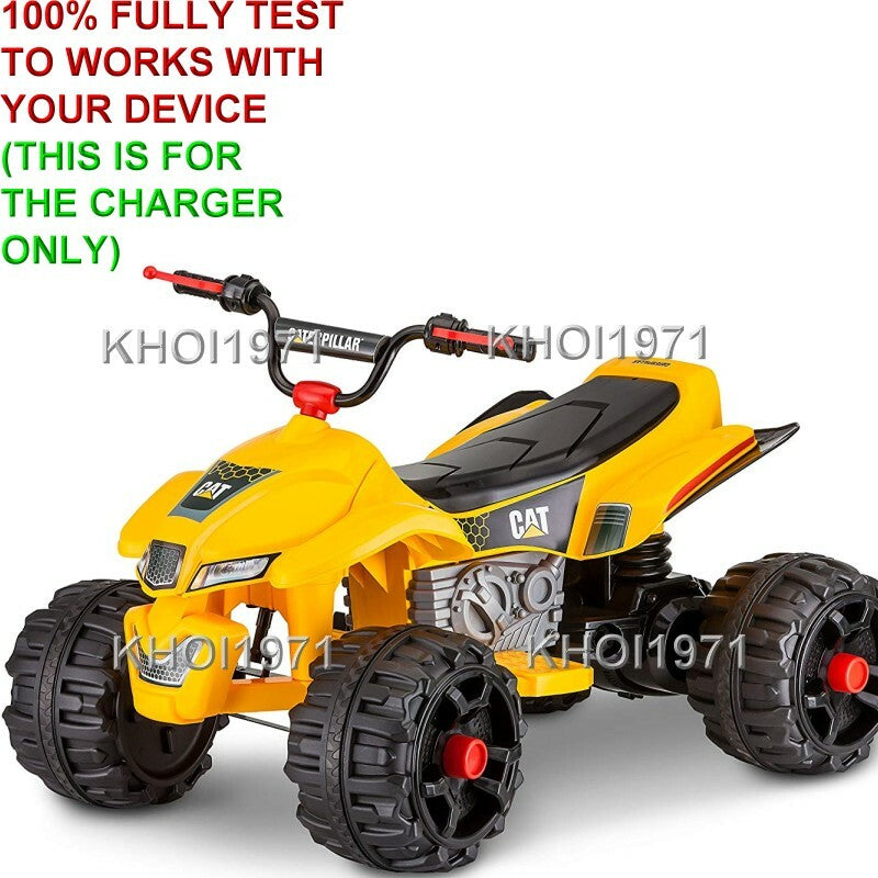 12V AC Wall Charger and Adapter for KT1214 Kid Trax CAT Quad Ride-On Battery Magic Cars 2