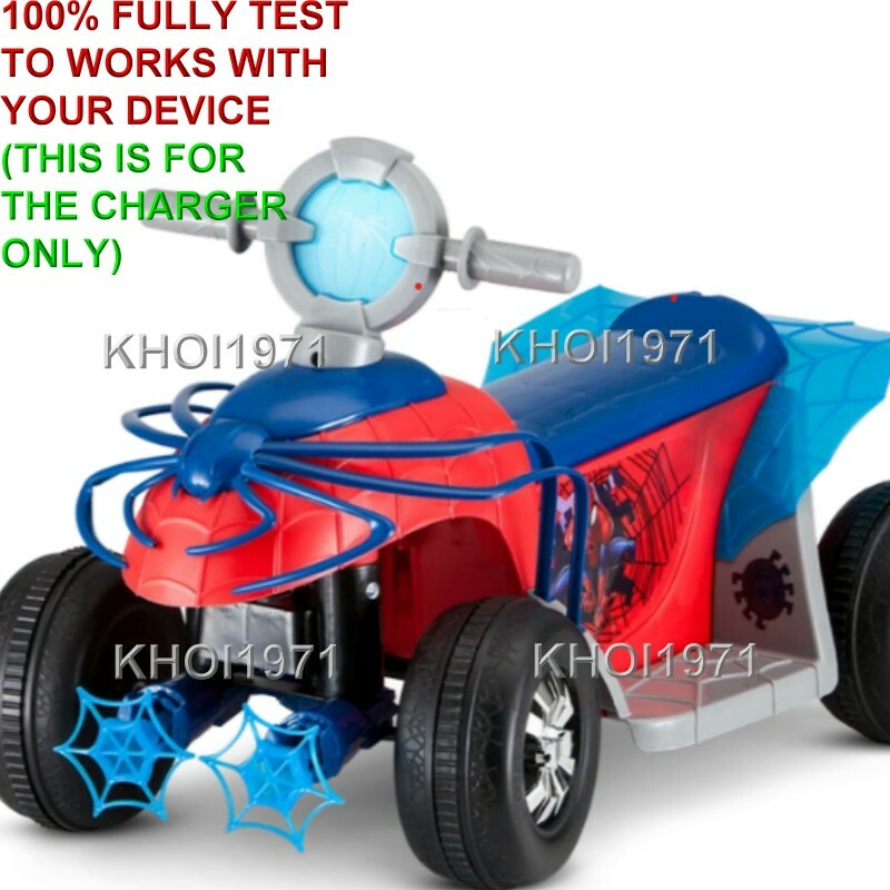 AC Wall Charger Adapter for KidTrax Spiderman KT1283TR 6V Ride-On Battery Magic Cars 1