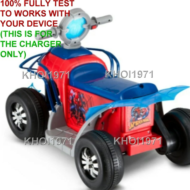 AC Wall Charger Adapter for KidTrax Spiderman KT1283TR 6V Ride-On Battery Magic Cars 2