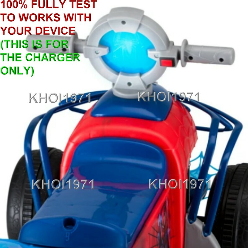 AC Wall Charger Adapter for KidTrax Spiderman KT1283TR 6V Ride-On Battery Magic Cars 3