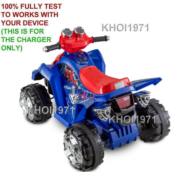 6V AC Wall Charger Adapter for KT1296 Kid Trax Spider-Man Quad Ride-On Battery Magic Cars 2