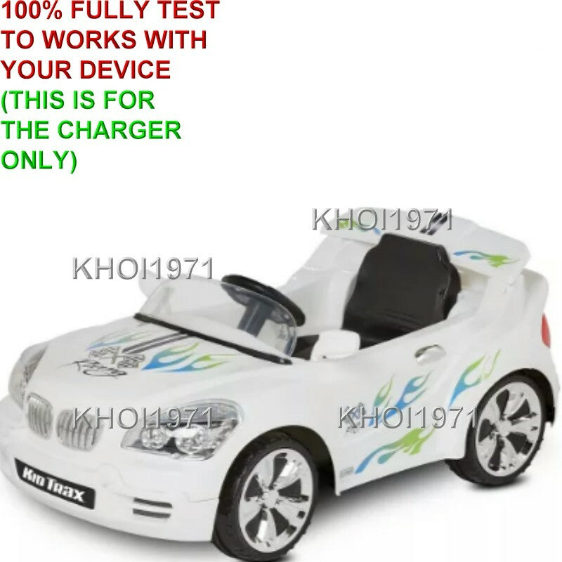 6V White Ride-On Charger AC Adapter for KT1327TG Kidtrax Custom Coupe Magic Cars 3
