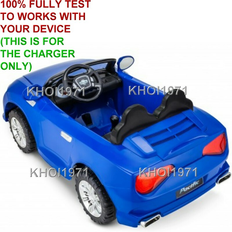 12V AC Wall Charger Adapter for Kidtrax KT1343WM Cool Car Convertible Ride-On Magic Cars 2