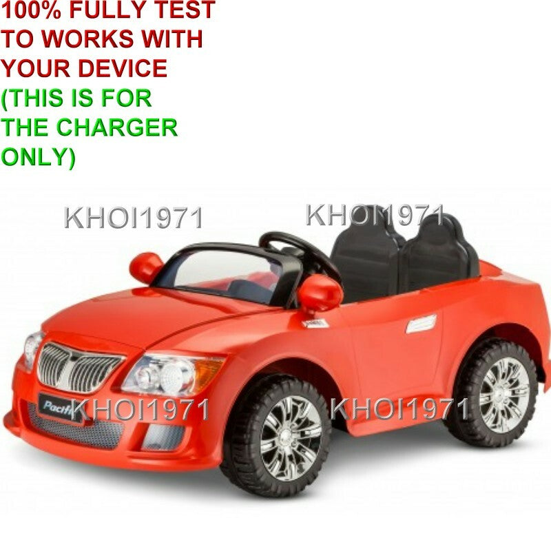 12V AC Wall Charger Adapter for Kidtrax KT1343WM Cool Car Convertible Ride-On Magic Cars 3