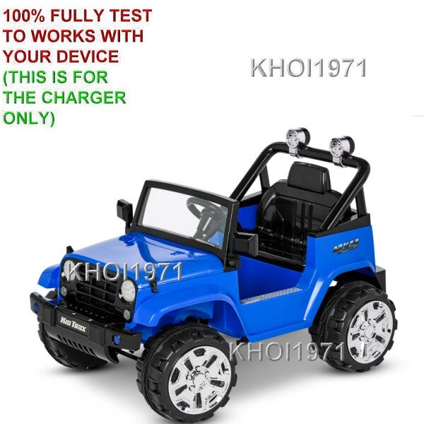 AC Wall Charger Adapter for KT1346WM KT1354WM Kid Trax Xplorer 4x4 Jeep Ride-On Toy Magic Cars 3