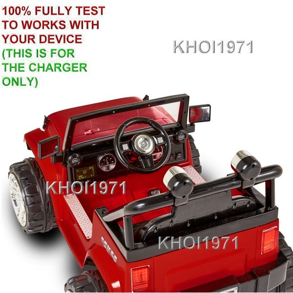 AC Wall Charger Adapter for KT1346WM KT1354WM Kid Trax Xplorer 4x4 Jeep Ride-On Toy Magic Cars 4
