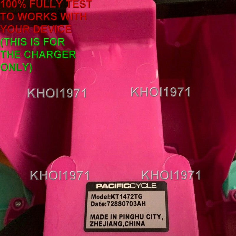 AC Wall Charger Adapter for KT1472TG KT1472 Pacific Cycle Nella Princess Knight Magic Cars 4