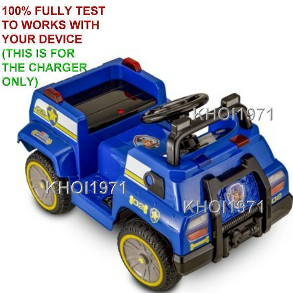 6V AC Wall Charger Adapter for Kidtrax KT1481WM Paw Patrol Chase Ride-On Toy Magic Cars 1