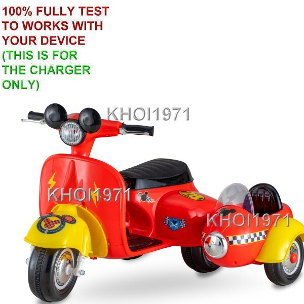 AC Wall Charger Adapter for KT1490WM KidTrax Mickey Mouse Scooter Ride-On Car Magic Cars 1