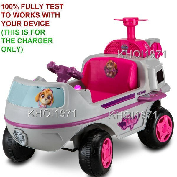 AC Wall Charger Adapter for KT1508WM Kidtrax Paw Patrol Skye Helicopter Ride-On Toy Magic Cars 1