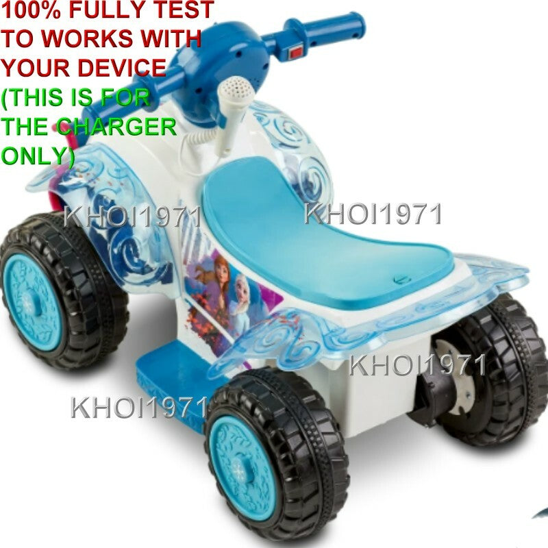 6V AC Wall Charger Adapter for KT1515 Kidtrax Frozen 2 Sing Ride-On Quad Toy Magic Cars 4