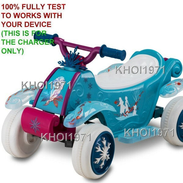 6V AC Wall Charger Adapter for KT1516 Kid Trax Frozen 2 Toddler Quad Ride-On Toy Magic Cars 1