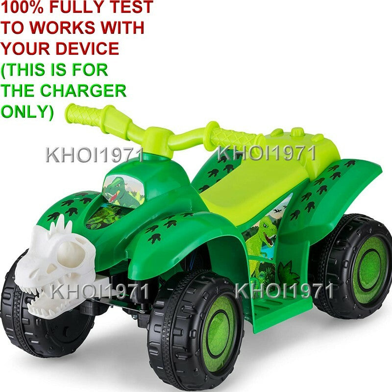 AC Wall Charger Adapter for Pacific Cycle KidTrax Dinosaur Toddler Quad Ride-On Toy Magic Cars 1