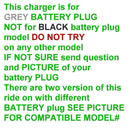 AC Wall Charger Adapter for Pacific Cycle KidTrax Unicorn Toddler Quad Ride-On Toy Magic Cars 2