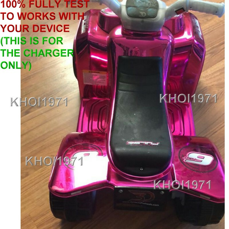 6V Pink AC Wall Charger Adapter for Dynacraft Street Pulse Quad Ride-On Toy Magic Cars 2