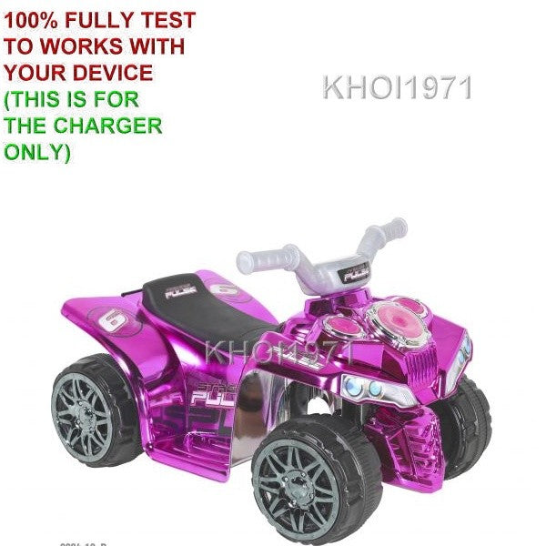 6V Pink AC Wall Charger Adapter for Dynacraft Street Pulse Quad Ride-On Toy Magic Cars 4