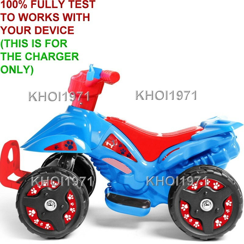 AC Wall Charger Adapter for 6V Ride-On ATV Quad Batteries in Pink and Blue Magic Cars 1