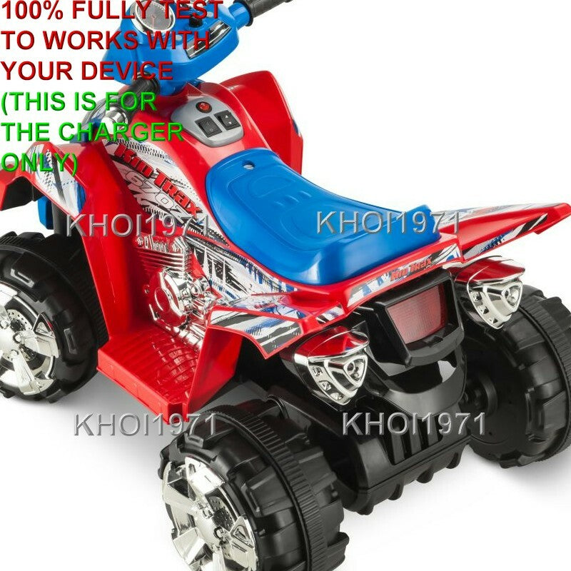 AC Wall Charger Adapter for Kid Trax KT670Z KT670ZA Red and Blue Ride-On ATV Magic Cars 3