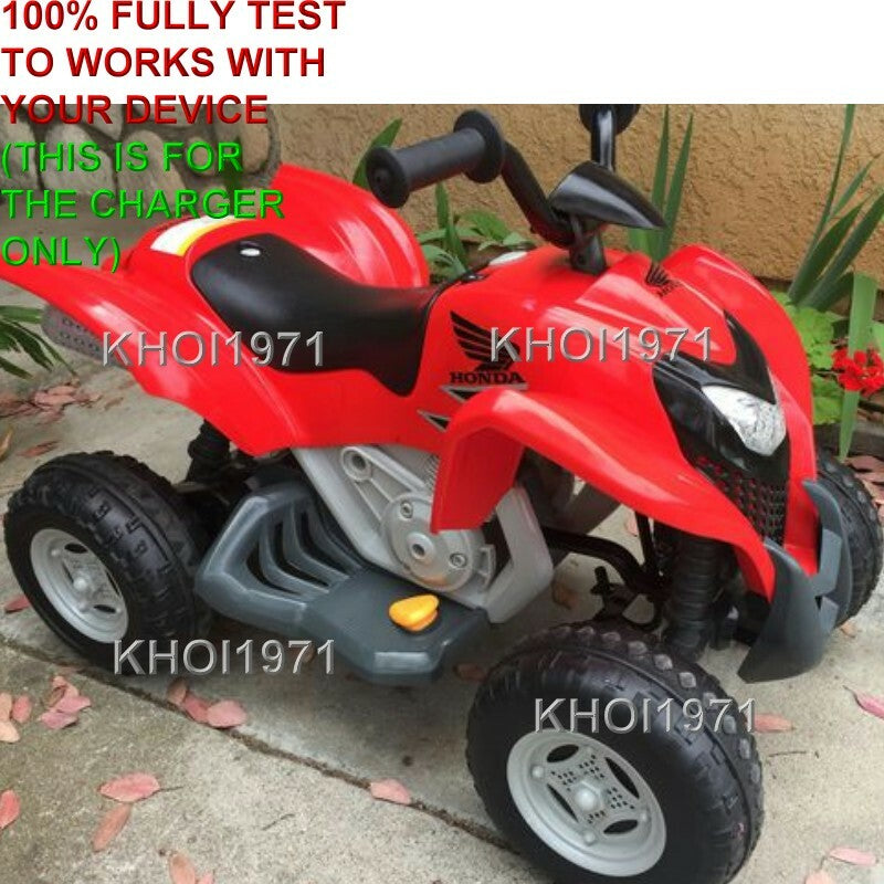 AC Wall Charger Adapter for 6V Battery Red Kids Ride-On ATV TRX700XX Model Magic Cars 1