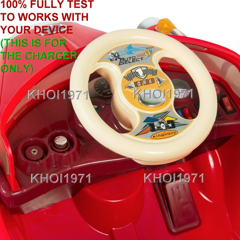 Red AC Wall Charger Adapter for Classic Ride-On Car SKY2457 Magic Cars 3