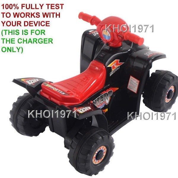 6V AC Wall Charger Adapter for Red 4-Wheeler ATV Ride-On Toy Magic Cars 3