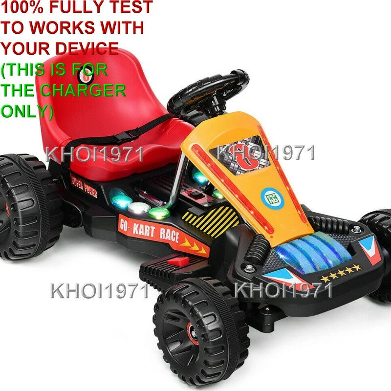 6V Red Ride-On Go Kart Charger and AC Adapter with 4 Wheels Magic Cars 1