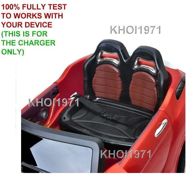 AC Wall Charger Adapter for Kids Ride-On Car with Remote Control, Red TY564944 Magic Cars 3