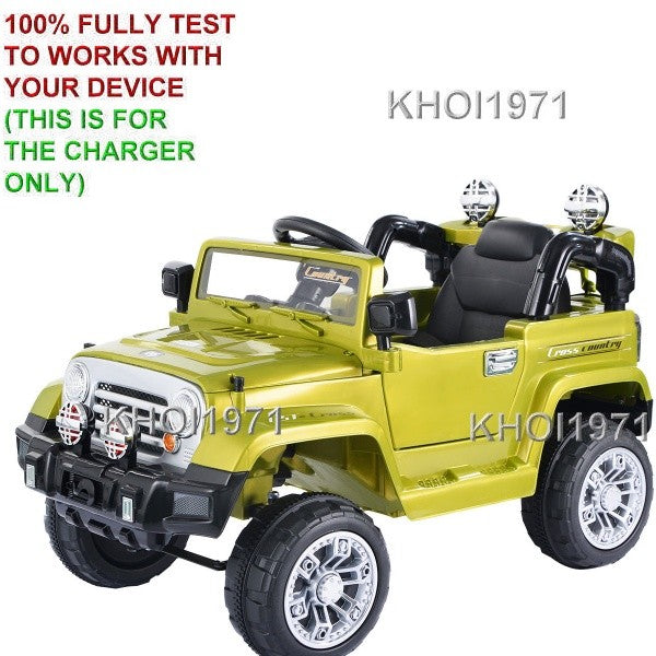 12V AC Charger Adapter for MP3 Ride-On Truck and Jeep Battery TY324103GN Magic Cars 1