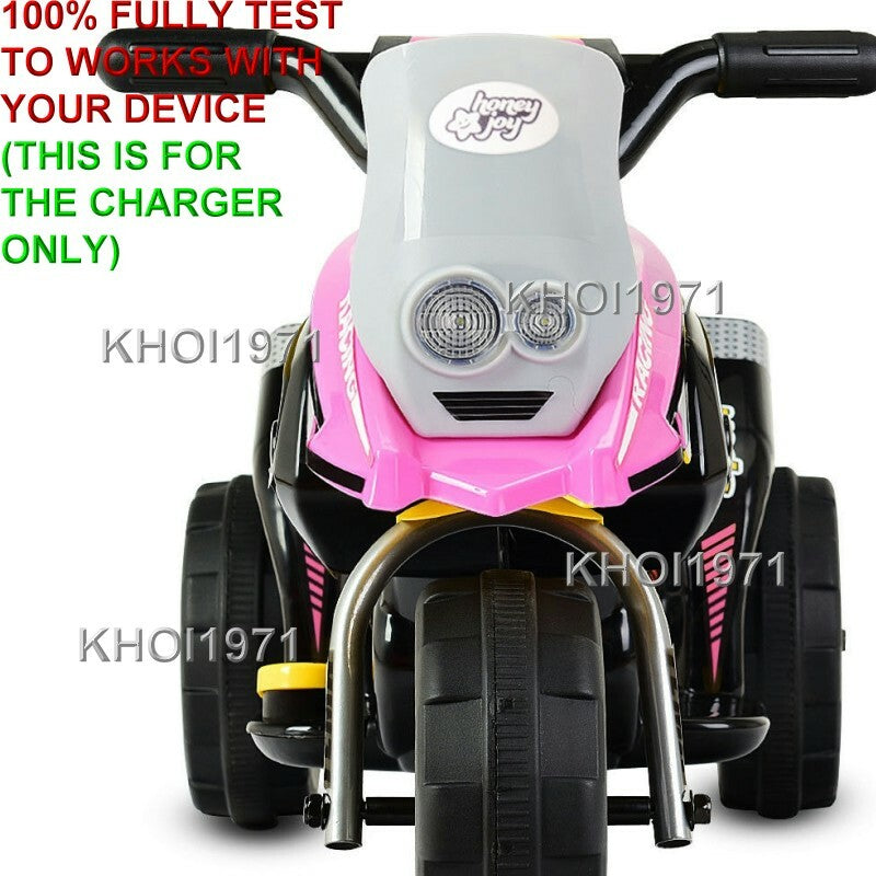 6V AC Charger Adapter for TY324110 3-Wheel Motorcycle Ride-On Toy Magic Cars 4