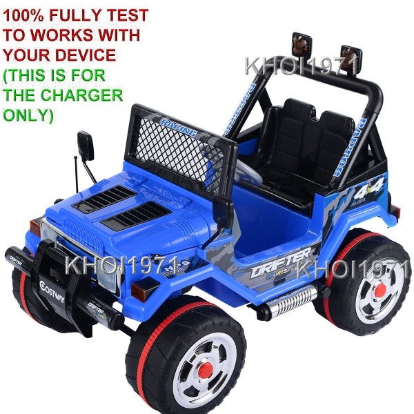 AC Wall Charger Adapter for TY324113BL Ride-On Truck Jeep Car Magic Cars 1