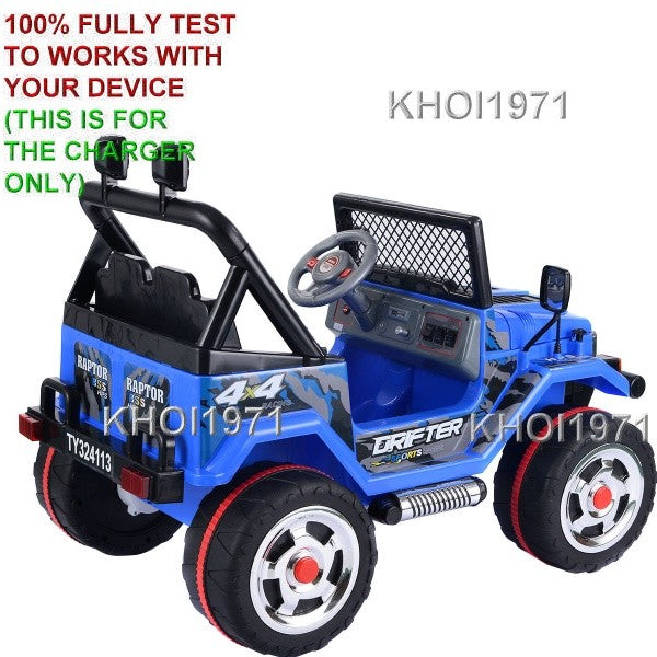 AC Wall Charger Adapter for TY324113BL Ride-On Truck Jeep Car Magic Cars 2