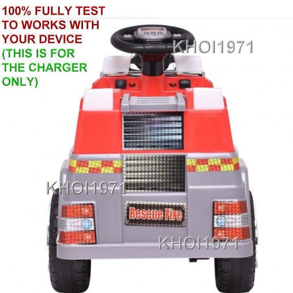 AC Wall Charger Adapter for Kids Ride-On Rescue Fire Truck Model TY565273 Magic Cars 2