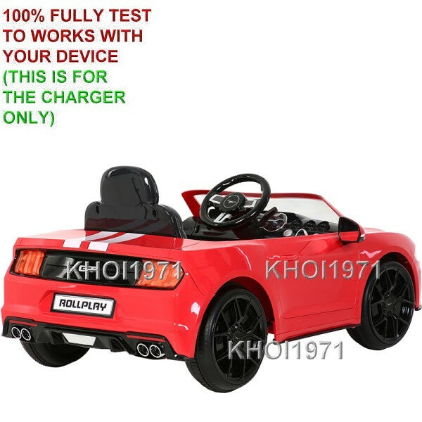 AC Wall Charger Adapter for 6V Battery Ride-On Ford Mustang GT W441 Model Magic Cars 2