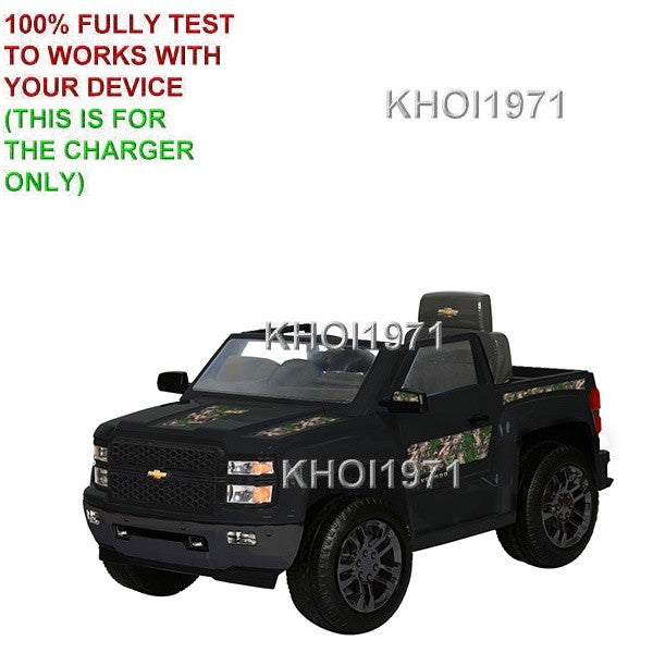 AC Wall Charger Adapter for 6V Rollplay Chevy Silverado Camo Ride-On W460-C Magic Cars 2