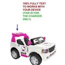 White AC Wall Charger Adapter for 12V Illuminated Hello Kitty SUV Battery Magic Cars 1