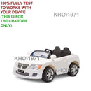 White 12V AC Wall Charger Adapter for KidTrax Convertible Ride-On Models KT1199WM and KT1190 Magic Cars 1