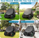 Waterproof Kids Ride-On Car Cover 420D Fabric with Drawstring and Buckles Magic Cars 3