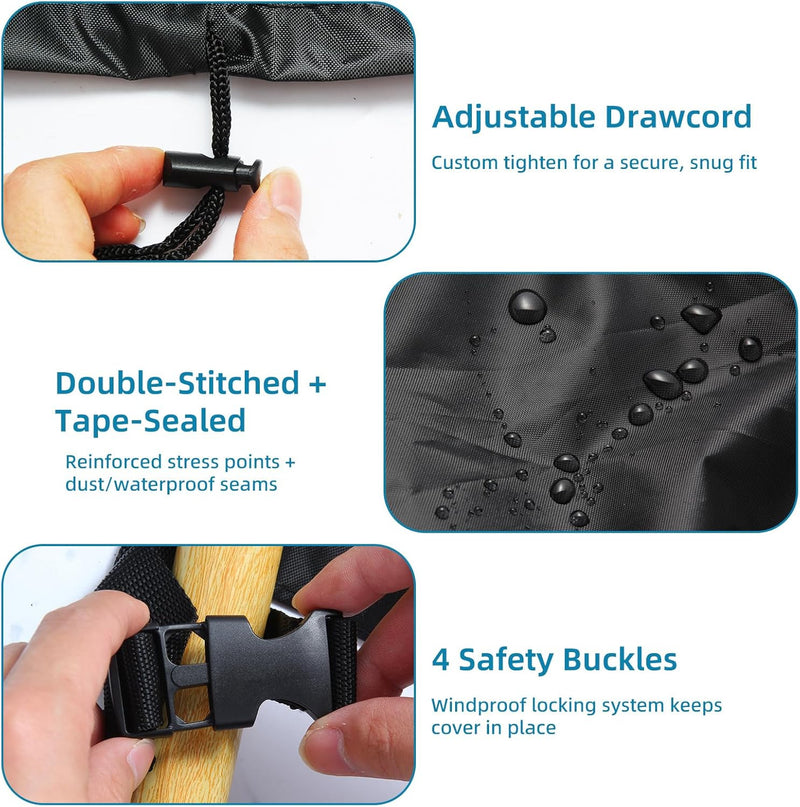 Waterproof Kids Ride-On Car Cover 420D Fabric with Drawstring and Buckles Magic Cars 5