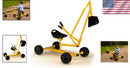 Weather-Resistant Ride-On Excavator Toy for Sandbox and Playground Play Magic Cars 1