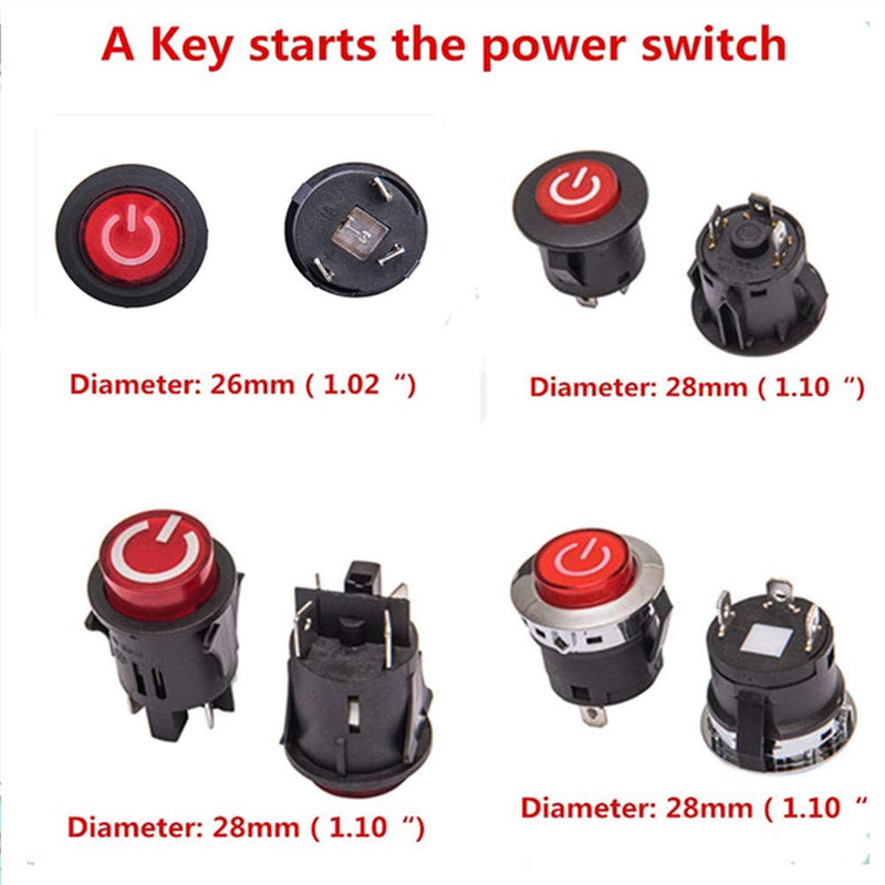 Weelye Power Switch Button Key Start Accessory for Kids Magic Cars 2