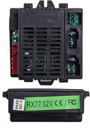 RX77 12V Kids Electric Ride-On Car with 2.4G Bluetooth Remote Control and Receiver Magic Cars 2