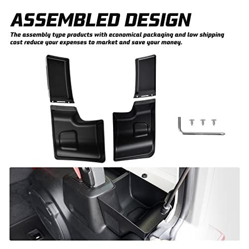 Rear Wheel Well Storage Trunk Organizer for 2018-2023 Jeep Wrangler JL Magic Cars 4