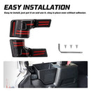 Rear Wheel Well Storage Trunk Organizer for 2018-2023 Jeep Wrangler JL Magic Cars 5